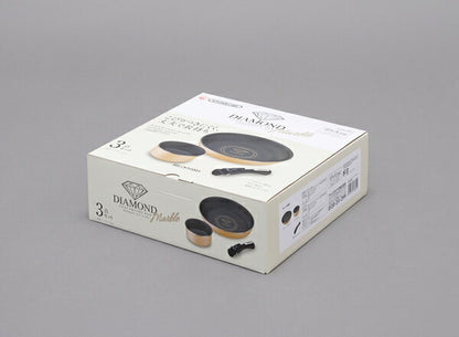 アイリスオーヤマ フライパンセット ガス 3点セット 着脱ハンドル ダイヤモンドコートパンマーブルガス用3点セット GSN-SE3 IRIS OYAMA キッチン 調理用品 キッチンツール(代引不可)