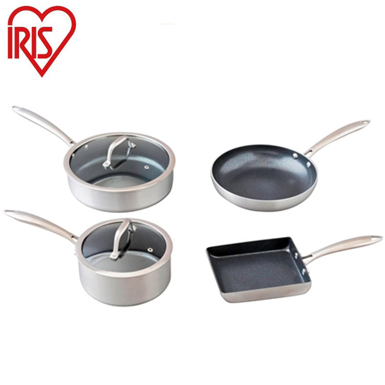 アイリスオーヤマ フライパンセット 6点セット 着脱ハンドル ダイヤモンドグレイス 6点セット DG-SE6 IRIS OYAMA キッチン 調理用品 キッチンツール(代引不可)