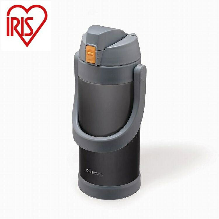 アイリスオーヤマ ステンレスケータイボトル スポーツジャグ SJ-2000 グレー IRIS OHYAMA(代引不可)