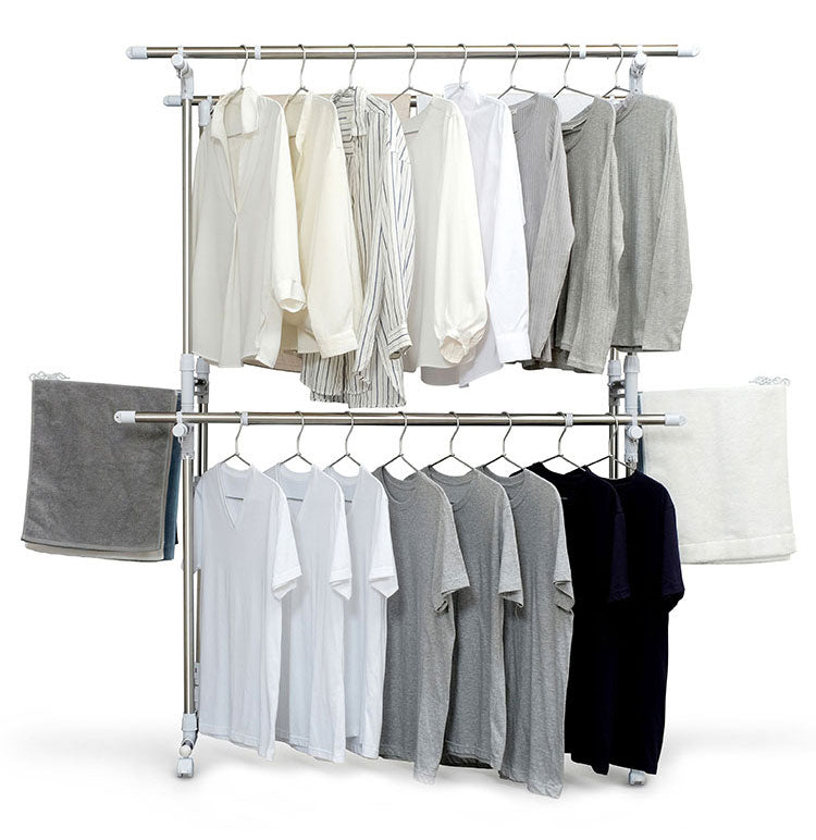 アイリスオーヤマ 組み立て簡単たっぷり物干し KTM-2018R 折りたたみ 伸縮 室内 物干し 布団干し ふとん干し 物干しスタンド IRIS OHYAMA(代引不可)