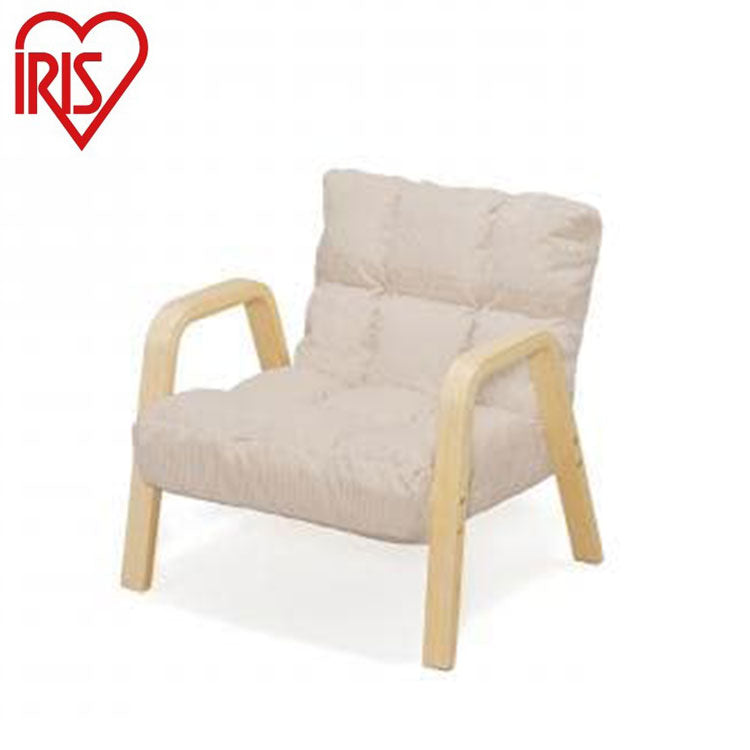 アイリスオーヤマ ウッドアームチェア リクライニングチェア Sサイズ 肘付き 座椅子 高座椅子 パーソナルチェア WAC-S IRIS OYAMA(代引不可)