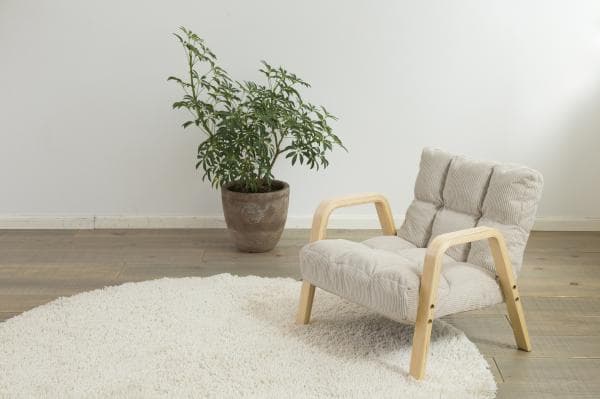 アイリスオーヤマ ウッドアームチェア リクライニングチェア Sサイズ 肘付き 座椅子 高座椅子 パーソナルチェア WAC-S IRIS OYAMA(代引不可)