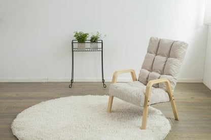 アイリスオーヤマ ウッドアームチェア リクライニングチェア 肘付き コーデュロイ 椅子 イス WAC-M パーソナルチェア 1人掛け リビングチェア おしゃれ(代引不可)