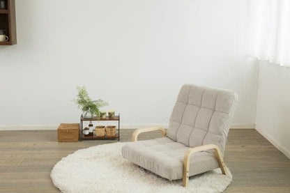 アイリスオーヤマ ウッドアームチェア 座椅子 肘付き リクライニングチェア WAC-LW IRIS OYAMA(代引不可)