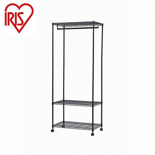 アイリスオーヤマ カラーメタル ワードローブ CMW-75183 ブラック IRIS OHYAMA(代引不可)