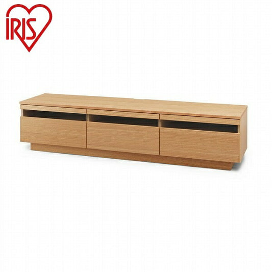 アイリスオーヤマ ボックステレビ台 アッパータイプ BTS-GD180U-N ナチュラル テレビ台 ~65V型対応 IRIS OYAMA(代引不可)