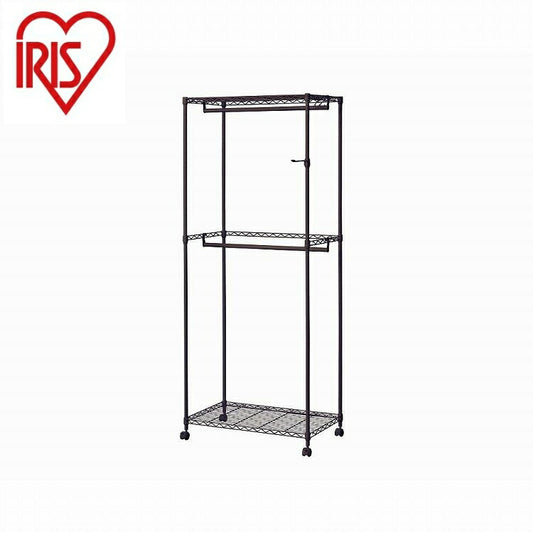 アイリスオーヤマ カラーメタル ワードローブ 2段タイプ CMW2-75182 ブラウン IRIS OHYAMA(代引不可)