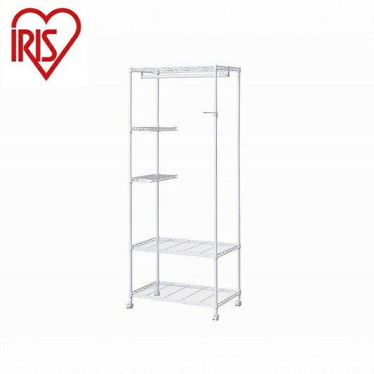 アイリスオーヤマ カラーメタル ワードローブ ラックタイプ CMWR-75183 ホワイト IRIS OHYAMA(代引不可)