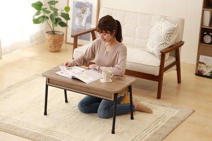 テーブル ローテーブル 収納付き センターテーブル テレビ台 おしゃれ アイアンウッドIWCT-800 コンパクト おしゃれ ローテーブル 新生活 コンパクト HIROBIROシリーズ(代引不可)