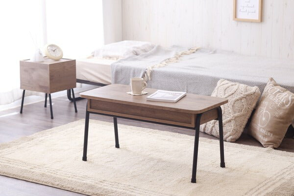 テーブル ローテーブル 収納付き センターテーブル テレビ台 おしゃれ アイアンウッドIWCT-800 コンパクト おしゃれ ローテーブル 新生活 コンパクト HIROBIROシリーズ(代引不可)