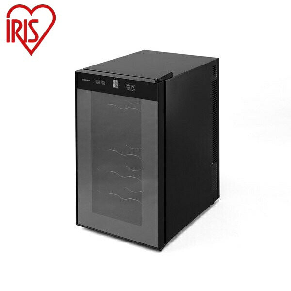 アイリスオーヤマ ワインセラー 50L IWC-P182A-B ブラック ワインセラー 18本 IRIS OYAMA(代引不可)