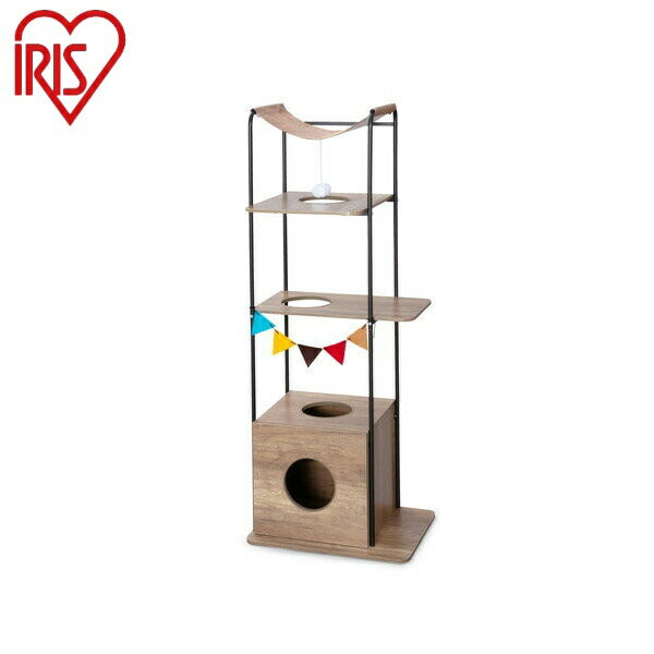 アイリスオーヤマ キャットウッディシェルフ キャットウッディシェルフ PUS-150 ブラウン IRIS OYAMA(代引不可)