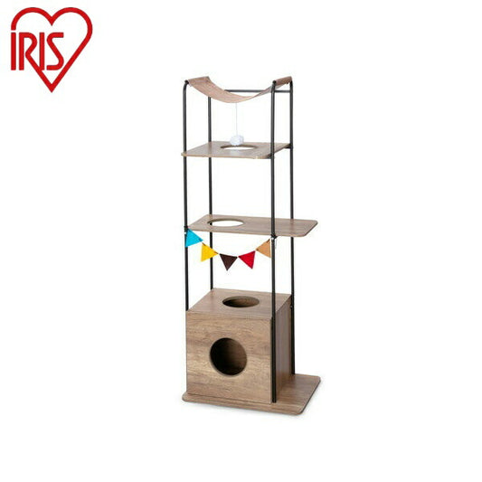 アイリスオーヤマ キャットウッディシェルフ キャットウッディシェルフ PUS-150 ブラウン IRIS OYAMA(代引不可)