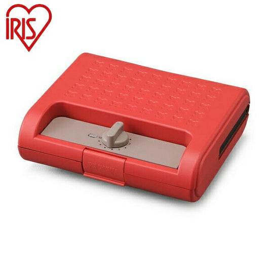 アイリスオーヤマ マルチサンドメーカーダブルサイズ IMS-902-R レッド マルチサンドメーカーダブルサイズ IRIS OYAMA(代引不可)