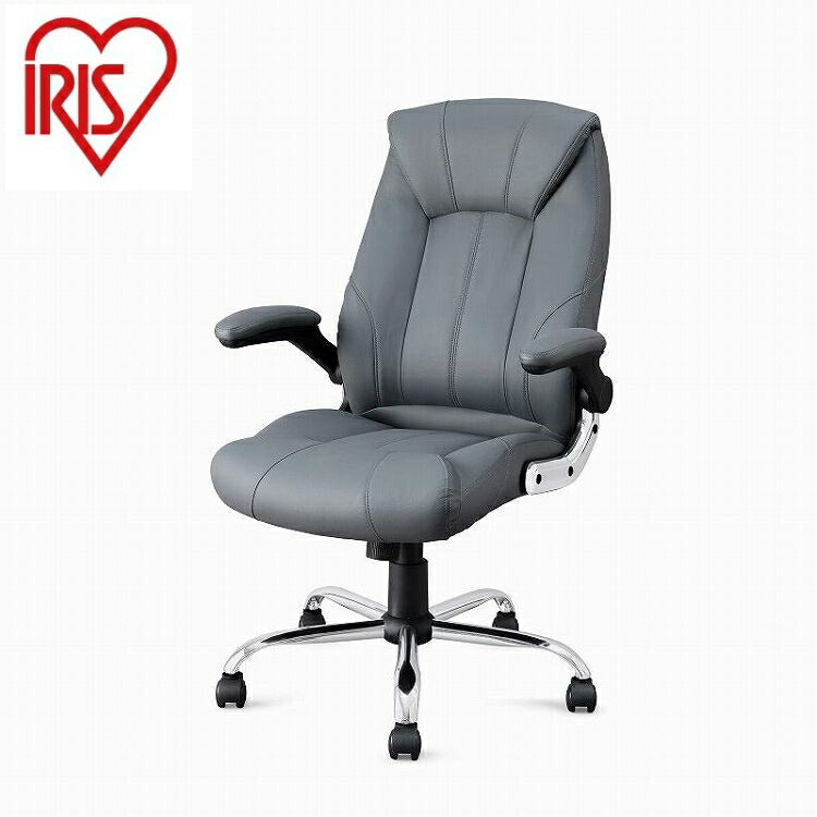 アイリスオーヤマ レザーチェア OFC-LE ブラック IRIS OHYAMA(代引不可)