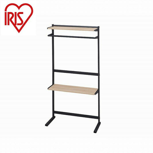 アイリスオーヤマ スタイルウォールワードローブ SWW-850 ブラック/ライトナチュラル IRIS OHYAMA(代引不可)