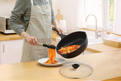 アイリスオーヤマ 軽量フライパン深型28cmフタセット IH用 IVL-D28-S2 IRIS OYAMA キッチン 調理用品 キッチンツール(代引不可)