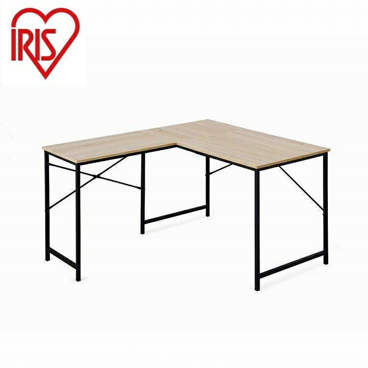 アイリスオーヤマ L型デスク LDK-1311 ライトナチュラル/ブラック IRIS OHYAMA(代引不可)