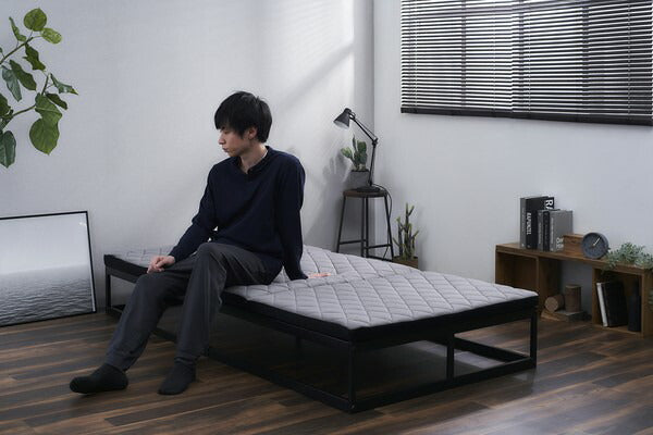 アイリスオーヤマ マットレス 厚さ6cm 三つ折り 折りたたみ シングル MEN'SAiry エアリーマットレス AMEN60-S IRIS OYAMA(代引不可)