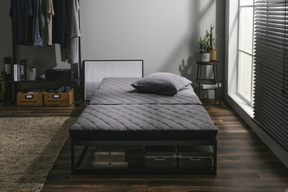 アイリスオーヤマ マットレス 厚さ9cm 三つ折り 折りたたみ シングル MEN'SAiry エアリーマットレス AMEN90-S IRIS OYAMA(代引不可)