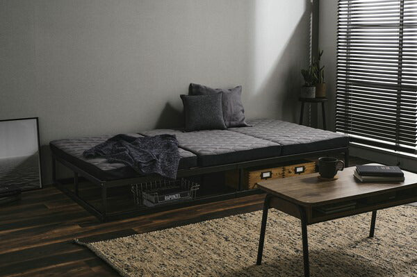 アイリスオーヤマ マットレス 厚さ9cm 三つ折り 折りたたみ シングル MEN'SAiry エアリーマットレス AMEN90-S IRIS OYAMA(代引不可)