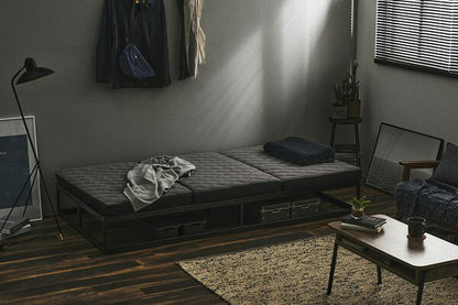 アイリスオーヤマ マットレス 厚さ9cm 三つ折り 折りたたみ シングル MEN'SAiry エアリーマットレス AMEN90-S IRIS OYAMA(代引不可)