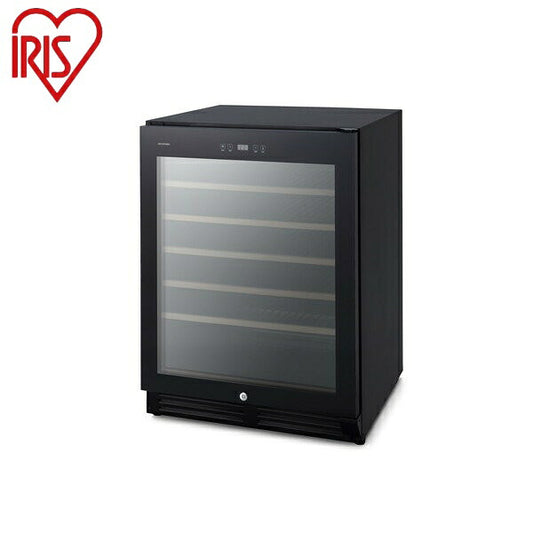 アイリスオーヤマ ワインセラー 143L IWC-C511A-B ブラック ワインセラー 51本 IRIS OYAMA(代引不可)