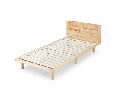 アイリスオーヤマ 棚付き 高耐荷重すのこベッド 耐荷重350kg 頑丈 シングル 宮棚付き ベッドフレーム フレームのみ HWBM-S IRIS OYAMA(代引不可)