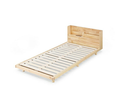 アイリスオーヤマ 棚付き 高耐荷重すのこベッド 耐荷重350kg 頑丈 シングル 宮棚付き ベッドフレーム フレームのみ HWBM-S IRIS OYAMA(代引不可)