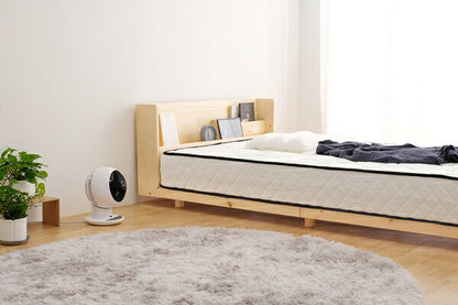 アイリスオーヤマ 棚付き 高耐荷重すのこベッド 耐荷重350kg 頑丈 セミダブル 宮棚付き ベッドフレーム フレームのみ HWBM-SD IRIS OYAMA(代引不可)