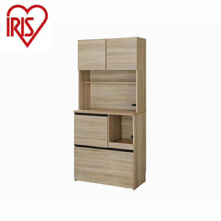 アイリスオーヤマ キッチンキャビネット KCB-790 ライトナチュラル IRIS OHYAMA(代引不可)