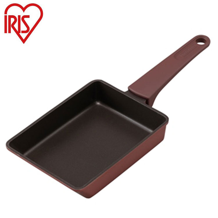 アイリスオーヤマ 取っ手一体型エッグパン IH 玉子焼き 卵焼き 取っ手付き フライパン DCEG-I IRIS OYAMA キッチン 調理用品 キッチンツール(代引不可)