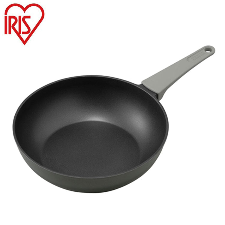アイリスオーヤマ 取っ手一体型炒め鍋28cm ガス 取っ手付き フライパン DCP-G28 IRIS OYAMA キッチン 調理用品 キッチンツール(代引不可)