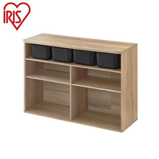 アイリスオーヤマ ラウンドシェルフ ワイドタイプ RUS-97W エイジングオーク ラウンドシェルフ ワイドタイプ エイジングオーク IRIS OYAMA(代引不可)