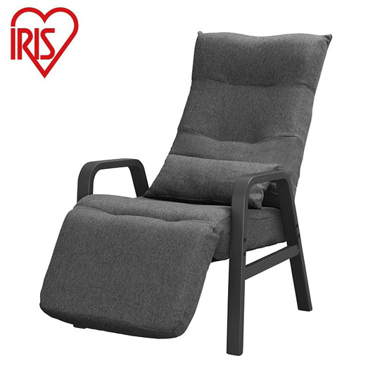 アイリスオーヤマ リクライニングウッドアームチェア リクライニング チェア 高座椅子 ハイバック ヘッド 背もたれ フットレスト アッシュ FAC-RHB IRIS OYAMA(代引不可)