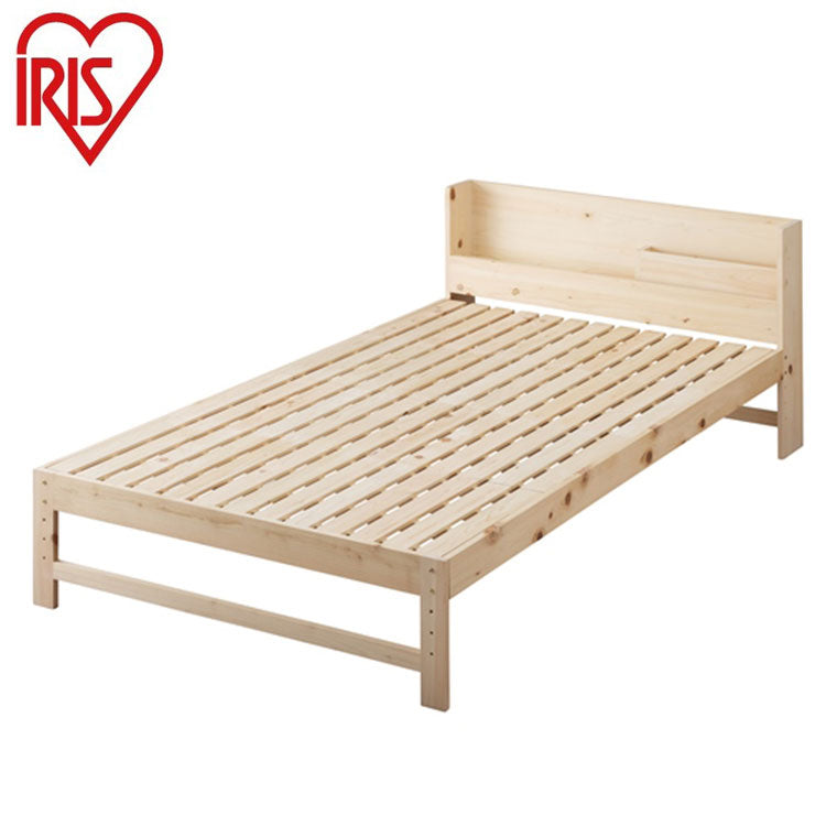 アイリスオーヤマ すのこベッド セミダブル 総ヒノキすのこベッド ベッドフレーム フレームのみ HSBM-SD IRIS OYAMA(代引不可)
