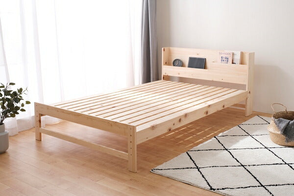 アイリスオーヤマ すのこベッド セミダブル 総ヒノキすのこベッド ベッドフレーム フレームのみ HSBM-SD IRIS OYAMA(代引不可)
