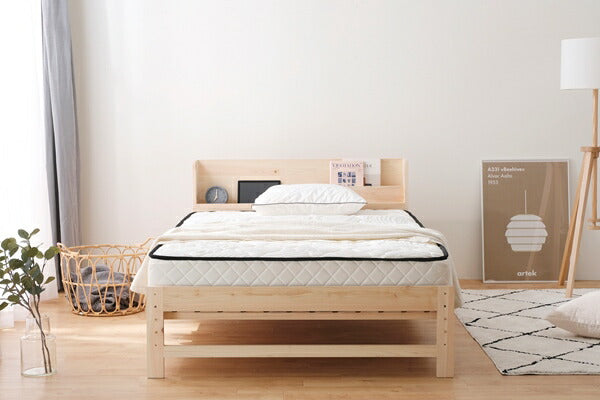 アイリスオーヤマ すのこベッド セミダブル 総ヒノキすのこベッド ベッドフレーム フレームのみ HSBM-SD IRIS OYAMA(代引不可)