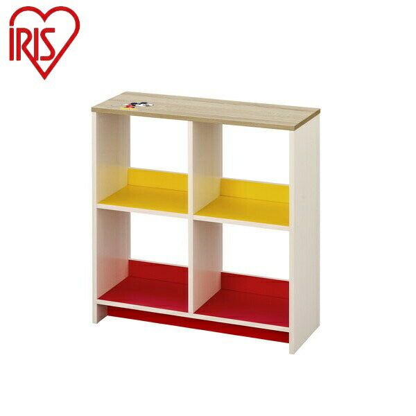 アイリスオーヤマ ウッドオープンシェルフ WOS-4 ミッキー ウッドオープンシェルフ IRIS OYAMA(代引不可)