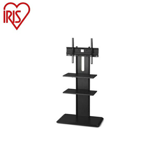 アイリスオーヤマ スタンドテレビ台 UTS-700R-BO テレビスタンド 壁寄せ ハイタイプ 32型~65型対応 おしゃれ 木目 スリム 高さ調節 IRIS OYAMA(代引不可)