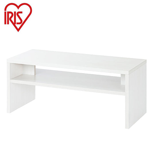 アイリスオーヤマ センターテーブル 収納棚付き 幅89 ローテーブル リビングテーブル シンプル モダン 北欧 おしゃれ オフホワイト LTB-890W IRIS OYAMA(代引不可)