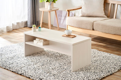 アイリスオーヤマ センターテーブル 収納棚付き 幅89 ローテーブル リビングテーブル シンプル モダン 北欧 おしゃれ オフホワイト LTB-890W IRIS OYAMA(代引不可)