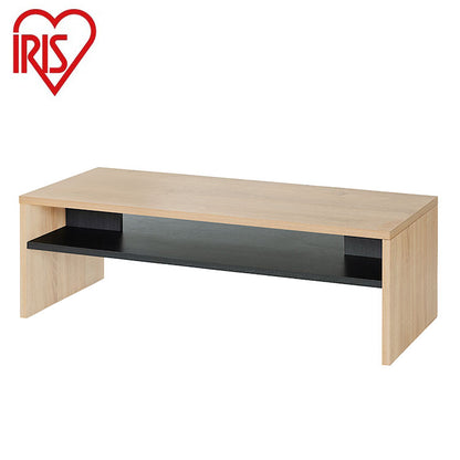 アイリスオーヤマ センターテーブル 収納棚付き 幅119 ローテーブル リビングテーブル シンプル モダン 北欧 おしゃれ ライトナチュラル LTB-1190W IRIS OYAMA(代引不可)