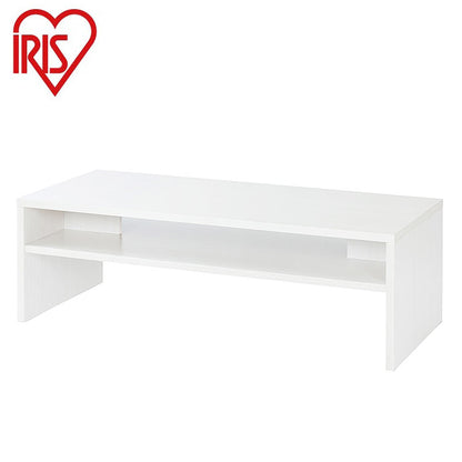 アイリスオーヤマ センターテーブル 収納棚付き 幅119 ローテーブル リビングテーブル シンプル モダン 北欧 おしゃれ オフホワイト LTB-1190W IRIS OYAMA(代引不可)
