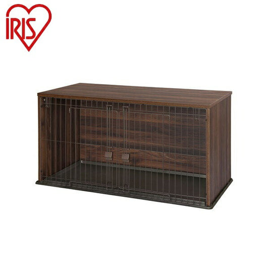 アイリスオーヤマ ナチュラルファニチャーペットサークル NFPC-1200 屋根付き ダークブラウン 幅122.5cm 犬 ゲージ ケージ サークル ペットゲージ IRIS OYAMA(代引不可)