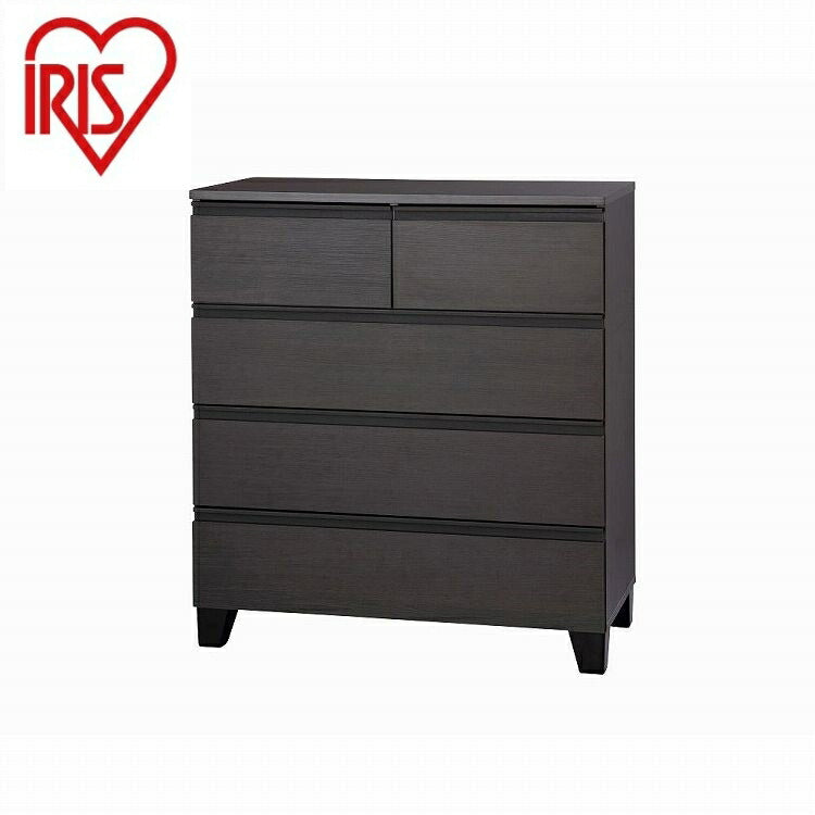 アイリスオーヤマ ウッドチェスト 脚付き WCHL-790 ブラック IRIS OHYAMA(代引不可)