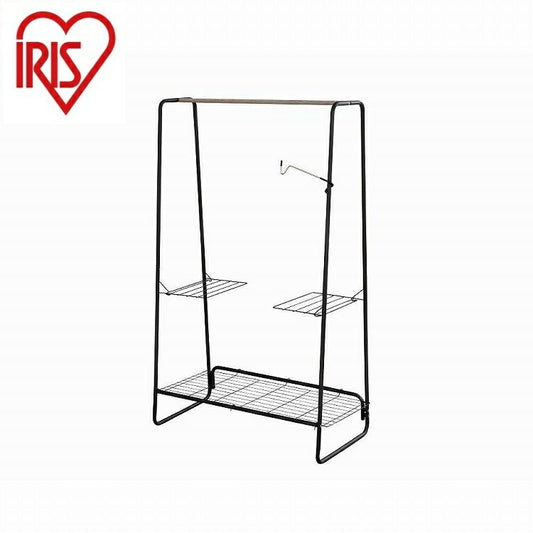 アイリスオーヤマ スタイル物干し HKM-900 ブラック/アッシュグレー IRIS OHYAMA(代引不可)