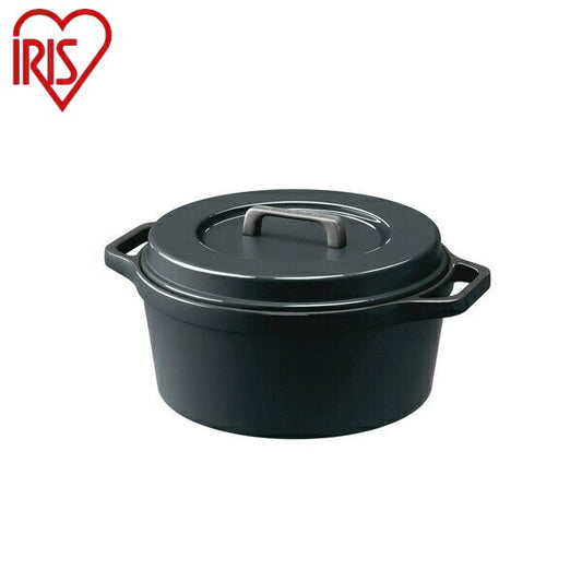 アイリスオーヤマ 無加水鍋 COTOCO MKSN-S24 チャコールグレー 無加水鍋 COTOCO IRIS OYAMA(代引不可)