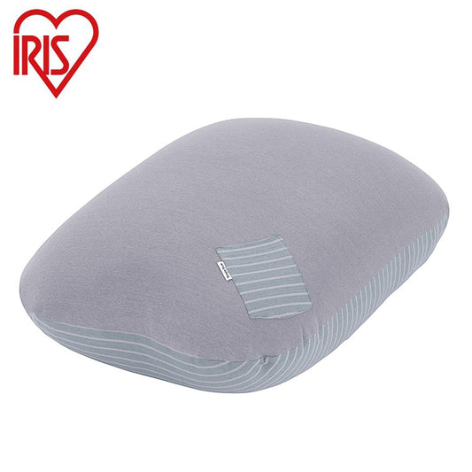 アイリスオーヤマ リバーシブルビーズクッション 1P 小さめ 低反発 リバーシブル 洗えるカバー ポケット付き フロアクッション ライトグレー RBC-1P IRIS OYAMA(代引不可)