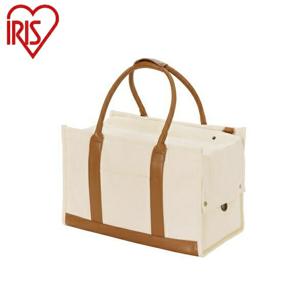 アイリスオーヤマ キャンバストートキャリーLサイズ キャンバストートキャリー Lサイズ P-CT450 アイボリー IRIS OYAMA(代引不可)